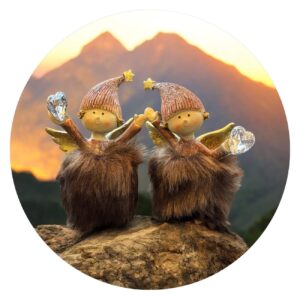 Engeltje met bruin rokje