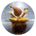 Engeltje met bruin rokje