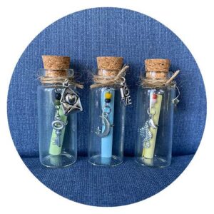 Flesje | Maan - Sleutel - Zeepaardje