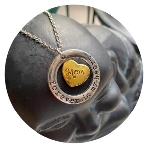 Ketting | Forever in my heart | Mom - Dad