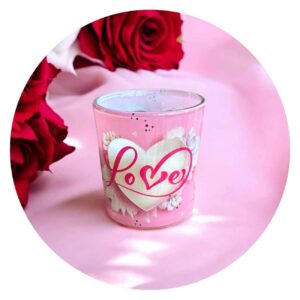 Geurkaars roze love