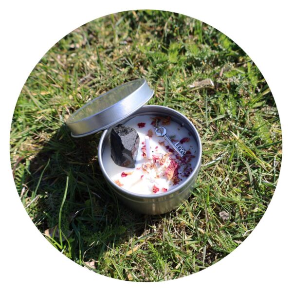 Geurkaarsje zwart chrystal 1