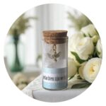 Flesje Engel in gedachten