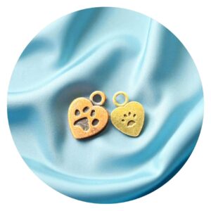 Flesje in hart vorm met hond of kat