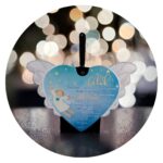 Keramieken hanger met gedichtje en GELUK