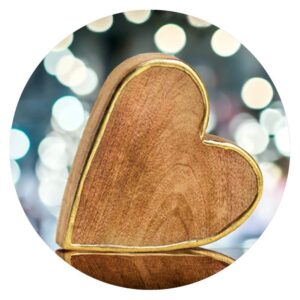 Hart met gouden randje