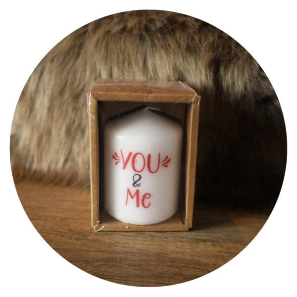 Kaars I love you en You & me