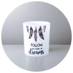 Lichtje in glas follow your dreams