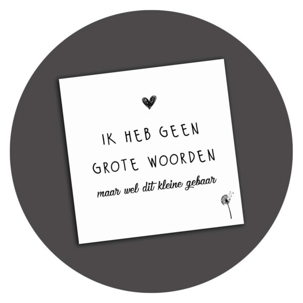 Kaart klein gebaar 1