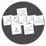 Set van 8 troostkaartjes, Verdriet