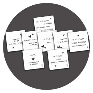 Set van 8 troostkaartjes, Verdriet