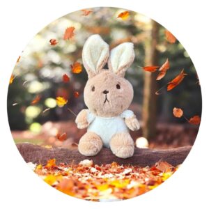 Klein knuffel konijntje - bruin