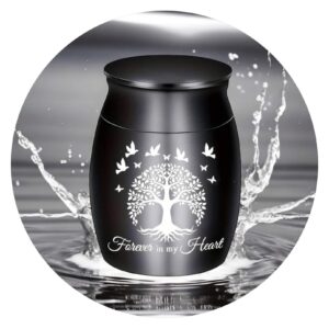 Kleine urn met boom en Forever in my heart