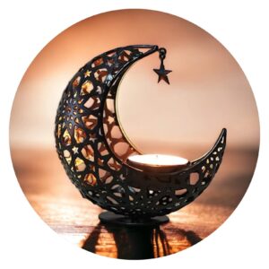 Maan waxinlelichtjeshouder