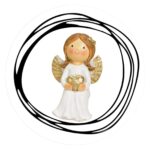 Lief engeltje zittend