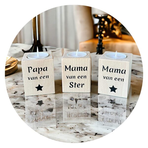 Lichtje Mama-papa van een ster