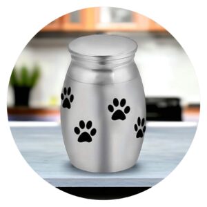 Mini urn met pootafdrukken
