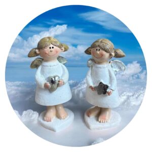 Ondeugend engeltje met hart of ster