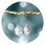 Oorbellen schelp met pareltje