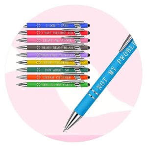 Pennen met sarcastische quote