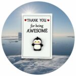 Pocket Hug knuffelpinguïn Engelse tekst