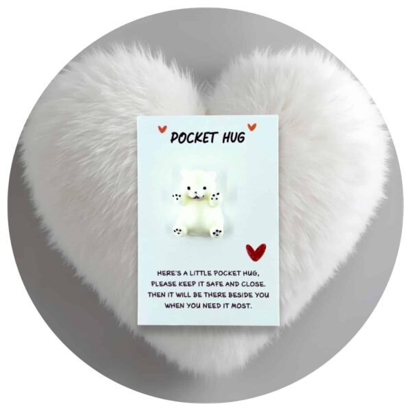 Pocket Hug knuffelbeer Engelse tekst