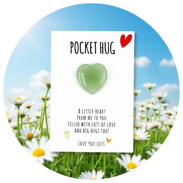 Pocket Hug Hartje uit steen Groene Aventurijn
