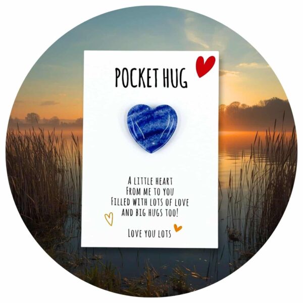 Pocket Hug Hartje uit steen Lapis Lazuli