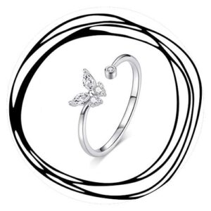 Ring | Vlinder | Met siersteentjes
