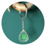 Sleutelhanger klavertje vier