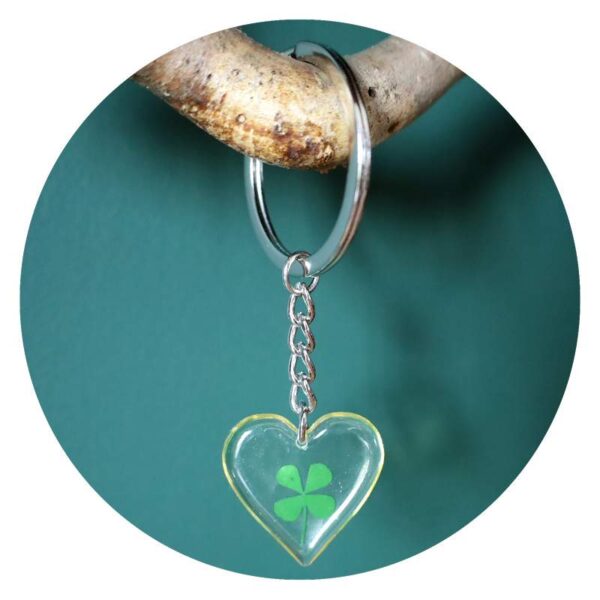 Sleutelhanger klavertje vier