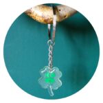 Sleutelhanger klavertje vier