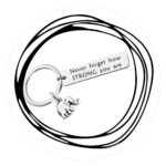 Sleutelhanger Never forget how strong you are