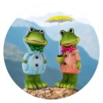 Kikkers met paraplu