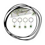 Sleutelhanger klavertje vier