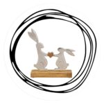 Twee konijnen met hart