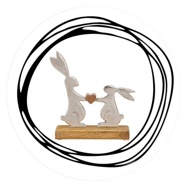 Twee konijnen met hart