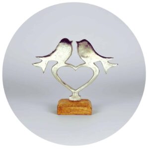 twee vogels op een hartje