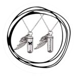 Urn Always en vlinder met vleugel