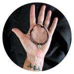 Veterarmbandje met semicolon