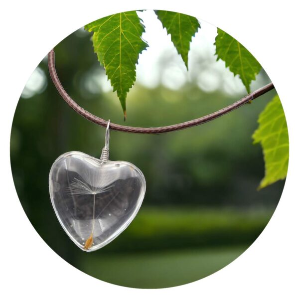 Veterketting met pluis in hartje