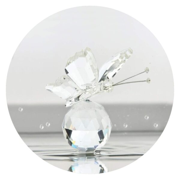 Vlindertje van glas - transparant