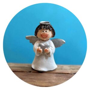 Vrolijke engeltjes - met ster, hartje, gevouwen handjes of vogeltje