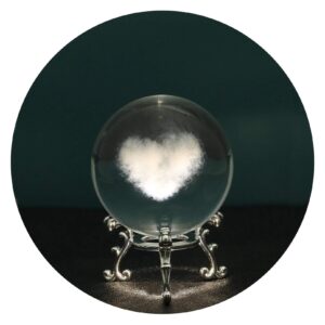 Wolkje in bol op voetje