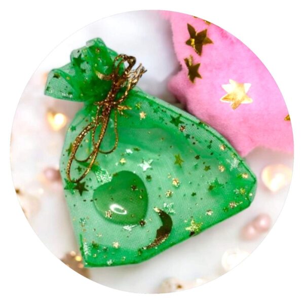 Zakje met hartvormig Aventurijn