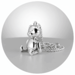 Halsketting met teddybeer zijaanzicht