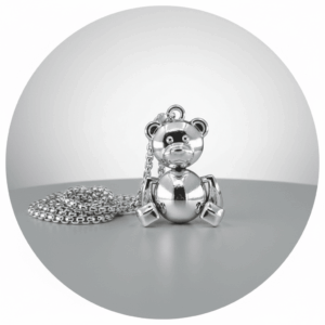Halsketting met teddybeer vooraanzicht