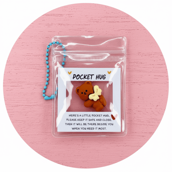 Pocket Hug sleutelhanger beertje