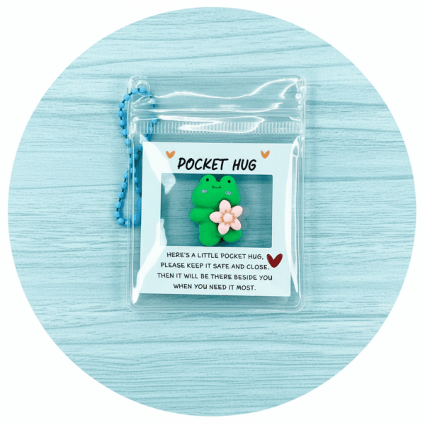 Pocket Hug sleutelhanger kikker