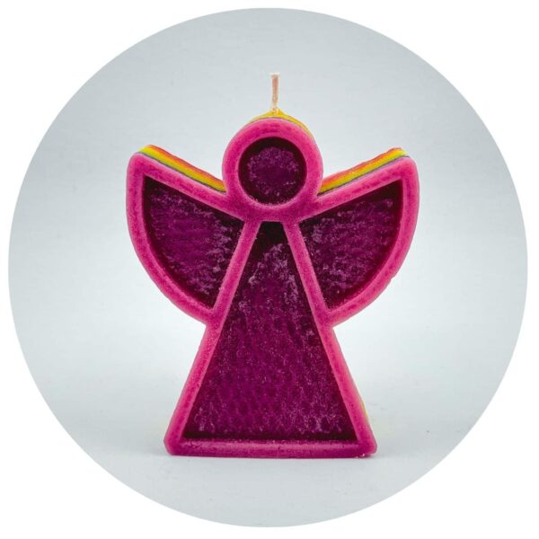 kaars regenboogengel paars